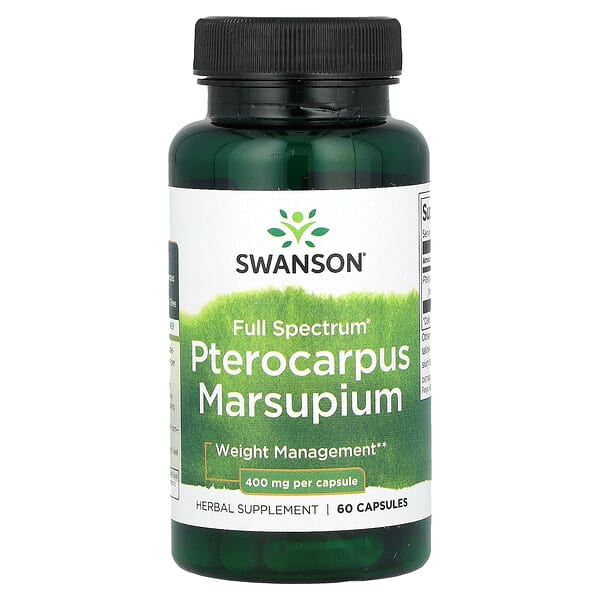 swv11630_v_8.jpg Full Spectrum, Pterocarpus marsupium, 400 мг, 60 капсул — Swanson