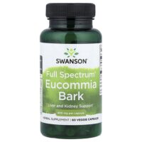 кора эукоммии Full Spectrum®, 400 мг, 60 растительных капсул — Swanson