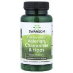 Full Spectrum®, валериана, ромашка и хмель, 60 капсул — Swanson