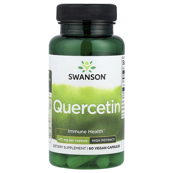 swv11671_v_32.jpg Кверцетин, 475 мг, 60 растительных капсул — Swanson