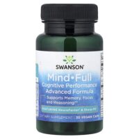 Mind-Full, когнитивная функция, улучшенная формула, 30 веганских капсул — Swanson
