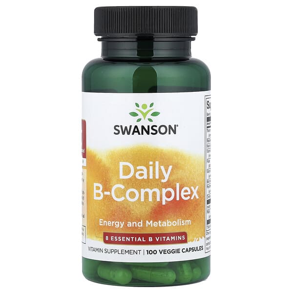 swv11855_v_24.jpg Daily B-Complex, 100 растительных капсул — Swanson