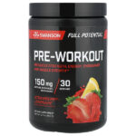 Full Potential Pre-Workout, предтренировочный комплекс, с клубникой и лимонадом, 360 г (12,7 унции) — Swanson