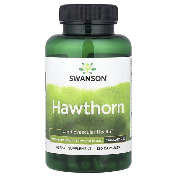swv14039_v_24.jpg Боярышник, стандартизированный, 120 капсул — Swanson
