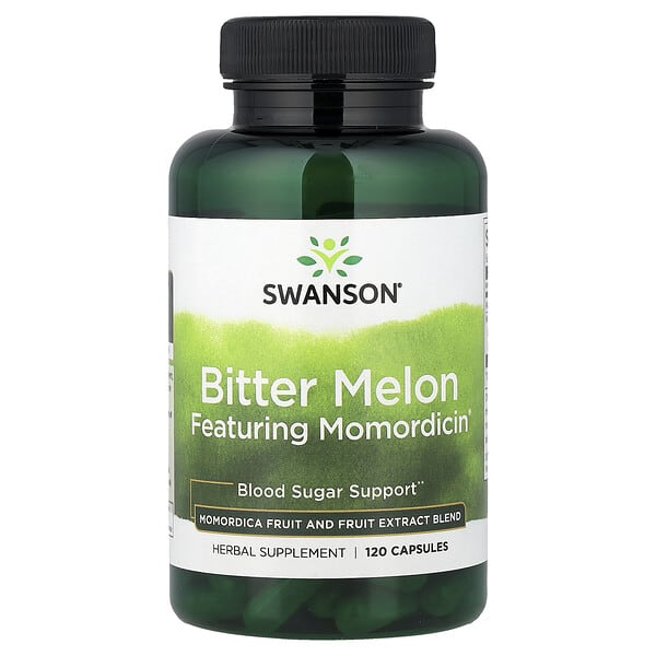 swv14053_v_24.jpg горькая дыня с Momordicin®, 120 капсул — Swanson