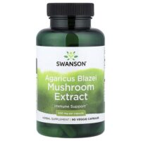экстракт гриба агарика бразильского (Agaricus blazei), 500 мг, 90 растительных капсул — Swanson