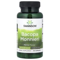 бакопа (Bacopa monnieri), 250 мг, 90 капсул — Swanson