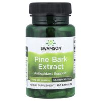 экстракт сосновой коры, стандартизованный, 50 мг, 100 капсул — Swanson