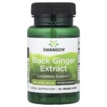 Экстракт черного имбиря, 100 мг, 30 растительных капсул — Swanson