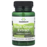 Экстракт черного имбиря, 100 мг, 30 растительных капсул — Swanson