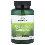 комплекс с куркумином, стандартизованный с BioPerine®, 120 растительных капсул — Swanson