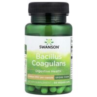 Bacillus Coagulans, 6 млрд КОЕ, 60 веганских капсул — Swanson