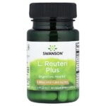 L. Reuteri Plus, лактобактерии реутери, 30 веганских капсул EMBO Caps® AP — Swanson