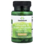 Dr. Stephen Langer's Ultimate 16 Strain Probiotic with FOS, 16 штаммов пробиотиков с ФОС, 60 веганских капсул EMBO Caps® AP — Swanson