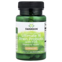 Dr. Stephen Langer's Ultimate 16 Strain Probiotic with FOS, 16 штаммов пробиотиков с ФОС, 60 веганских капсул EMBO Caps® AP — Swanson