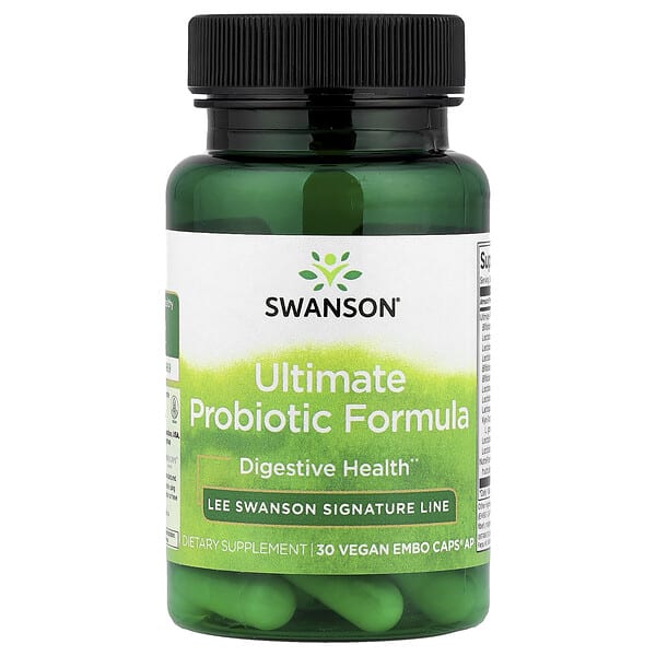 swv20024_v_32.jpg Ultimate Probiotic Formula, 30 вегетарианских капсул Embo Ap — Swanson