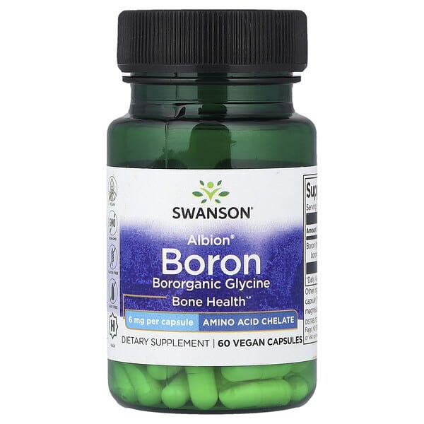 swv21028_v_40.jpg Albion® Boron, 6 мг, 60 веганских капсул — Swanson
