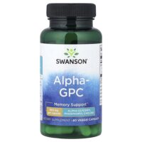 Alpha GPC, 300 мг, 60 растительных капсул — Swanson