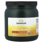 Сертифицированный органический какао-порошок, несладкий, 340 г (12 унций) — Swanson
