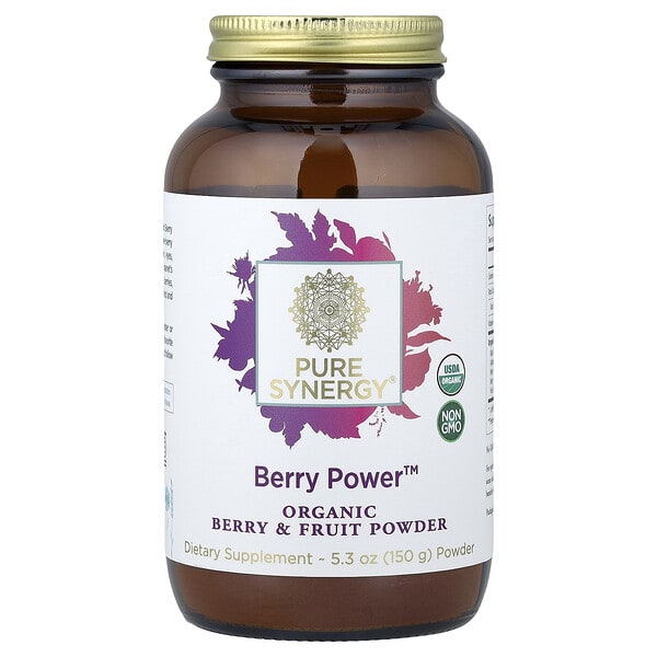 syn00476_v_80.jpg Berry Power™, порошок из органических ягод и фруктов, 150 г (5,3 унции) — Pure Synergy