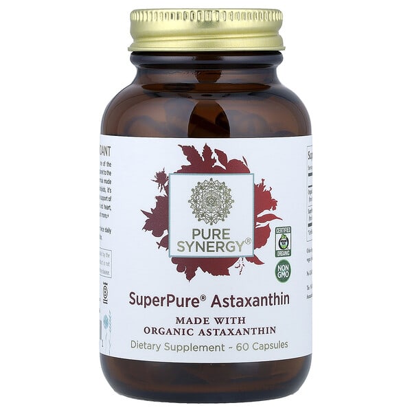 syn00478_v_98.jpg SuperPure, астаксантин, органический экстракт, 60 капсул — Pure Synergy