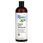 органическое масло сладкого миндаля, 473 мл (16 жидк. унций) — Sky Organics