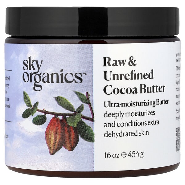 syo00733_v_83.jpg необработанное и нерафинированное какао-масло, 454 г (16 унций) — Sky Organics