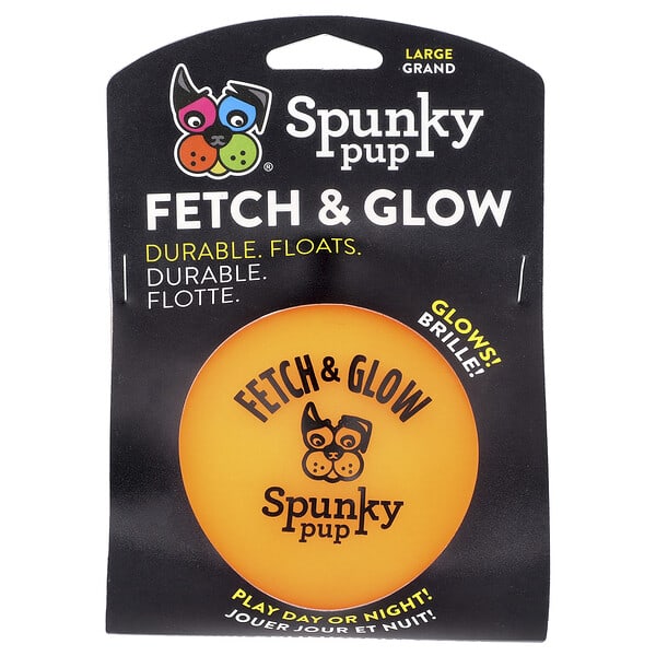 syu00300_v_6.jpg Fetch & Glow, шарик, большой, 1 шт. — Spunky Pup