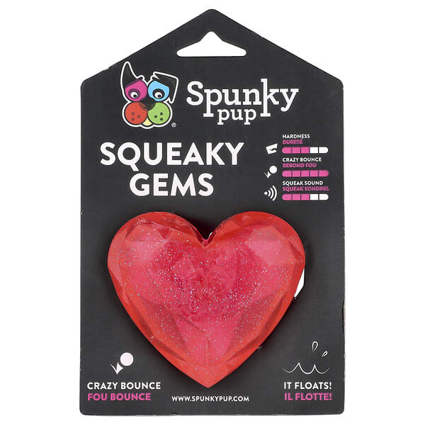 syu00357_v_3.jpg Squeaky Gems, сердечко, 1 шт. — Spunky Pup