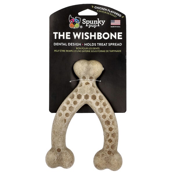 syu11873_v_5.jpg The Wishbone, жевательная игрушка, большая, курица, 1 шт. — Spunky Pup