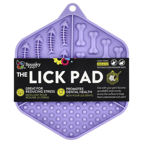 syu12005_v_3.jpg The Lick Pad, для собак и кошек, шестиугольный, 1 шт. — Spunky Pup