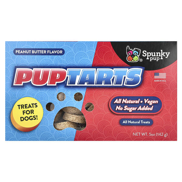 syu82552_v_16.jpg PupTarts, лакомства для собак, арахисовая паста, 142 г (5 унций) — Spunky Pup