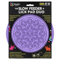 The Slow Feeder и подушечки для лизания, дуэт, для собак и кошек, 1 подушечка — Spunky Pup