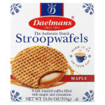 Stropwafels, со вкусом кленового сиропа, 8 вафель, 310 г (10,94 унции) — Daelmans