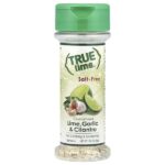 True Lime, кристаллизованный лайм с чесноком и кориандром, без соли, 55 г (1,94 унции) — True Citrus