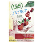 True Lemon, энергетический напиток, черешня и клюква, 6 пакетиков, 16,2 г — True Citrus
