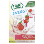 True Lemon, энергия, клубника, драконий фрукт, 6 пакетиков по 2,7 г (0,095 унции) — True Citrus