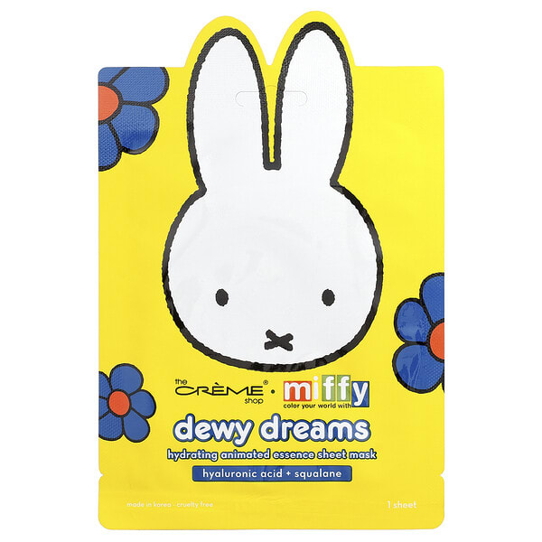 tcr01629_v_2.jpg Miffy, увлажняющая тканевая маска с освежающей эссенцией, Dewy Dreams, 1 шт. — The Creme Shop