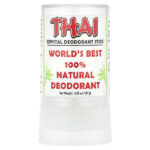 Thai Deodorant Stone, Thai Crystal Deodorant-стик, тайский кристалл, 120 г (4,25 унции)