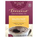 Roasted Herbal Tea, Hazelnut, Caffeine Free, 10 Tea Bags, 2.12 oz (60 g) — Teeccino