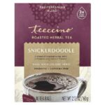 Жареный травяной чай, Snickerdoodle, без кофеина, 10 чайных пакетиков, 60 г (2,12 унции) — Teeccino