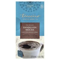 Жареный травяной чай, мокко из одуванчика, без кофеина, 25 чайных пакетиков, 150 г (5,3 унции) — Teeccino