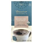 органический травяной чай, одуванчик и кокос, без кофеина, 25 чайных пакетиков, 150 г (5,3 унции) — Teeccino
