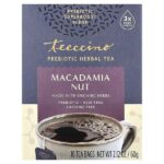 Травяной чай с пребиотиками, орехи макадамия, без кофеина, 10 чайных пакетиков, 60 г (2,12 унции) — Teeccino