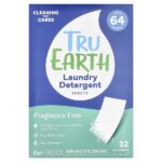 Tru Earth, моющее средство для стирки, без отдушки, 32 экологичных полоски
