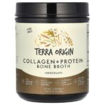 Bone Broth с коллагеном и протеином, шоколад, 518 г (18,27 унции) — Terra Origin
