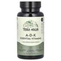 ADK Essential Vitamins, 60 жидких капсул — Terra Origin