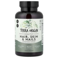 здоровье волос, кожи и ногтей, 60 вегетарианских капсул — Terra Origin