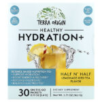 Healthy Hydration +, чай со льдом из половины и половины лимонада, 30 пакетиков по 5,4 г (0,19 унции) — Terra Origin