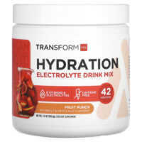 Hydration, смесь для приготовления электролитического напитка, со вкусом фруктового пунша, 138,6 г (4,9 унции) — TransformHQ